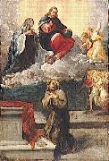 Pietro Faccini Christ and the Virgin Mary appear before St. Francis of Assisi Spain oil painting artist